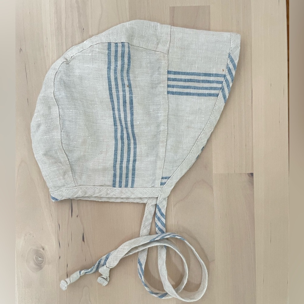 Wildbird Linen Bonnet 12-18 Month Size